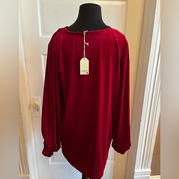 Jodifl velvet v neck top - Picture 3 of 3